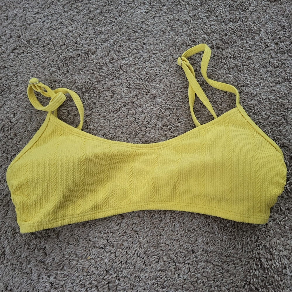 Bright Yellow Bikini Top